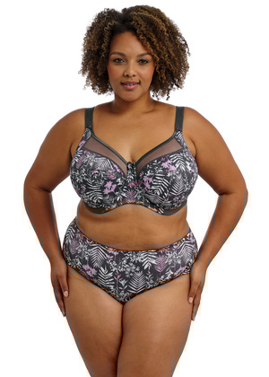 Kayla Banded Bra Charcoal Kayla  Charcoal