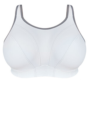 Goddess Sport Soft Cup Sports Bra White Goddess Sport  White