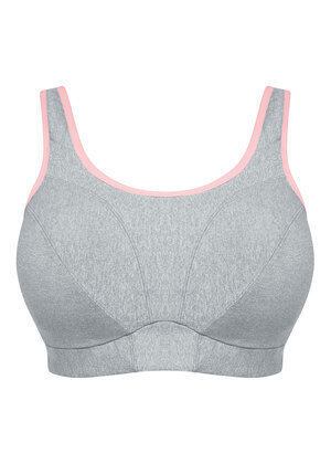 Goddess Sport Soft Cup Sports Bra Gray Heather Goddess Sport  Gray Heather