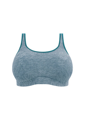 Goddess Sport Soft Cup Sports Bra Teal Heather Goddess Sport  Teal Heather