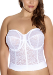 Goddess Lace Bridal Lace Bustier White Lace Bridal Bustier White