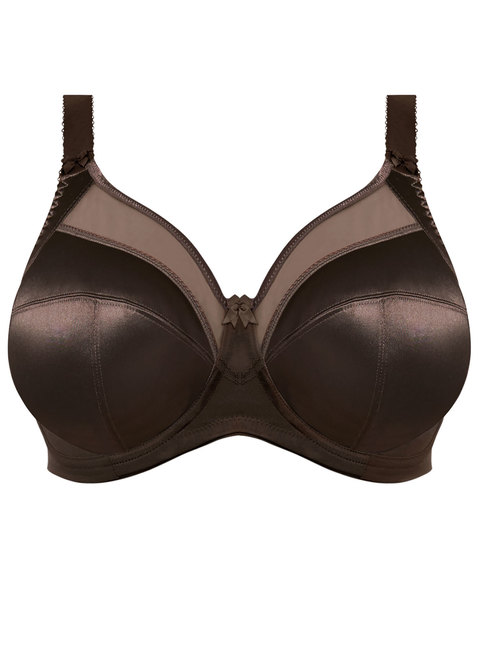 Keira Chocolate Banded Bra from Goddess