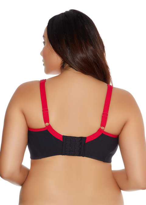 Goddess Non Wire Side Support Sports Bra (6912),34I,Teal 