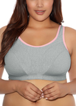 Goddess Goddess Sport Soft Cup Sports Bra Gray Heather Goddess Sport Sport-BH Gray Heather