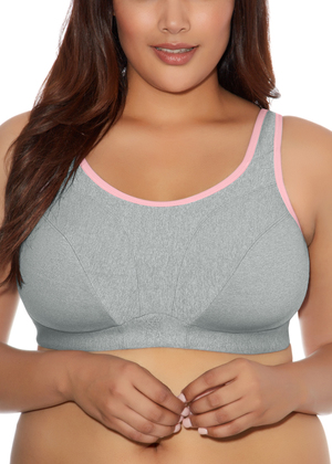 Goddess Sport Soft Cup Sports Bra Gray Heather Goddess Sport  Gray Heather