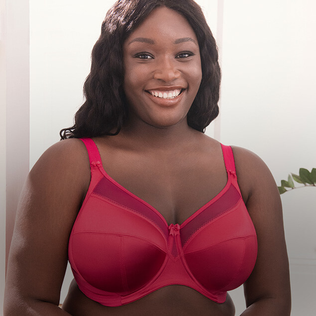 Goddess Hannah Underwire Side Support Bra US size 50DDD RED Goddess Hannah Underwire Side Support Bra US size 50DDD RED